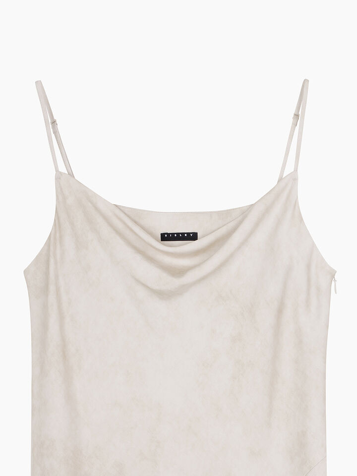DRESS - sisley k midi dresses - Beige | Sisley K image number 3